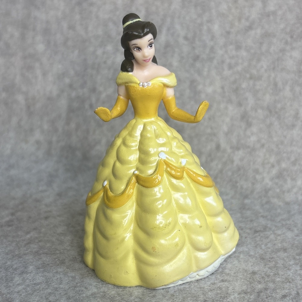 Belle Beauty And the Beast Cake Topper Disney PVC 3.5" Plastic Figure Figurine